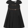 Teen Moschino Kids Dresses | Girls Studded Teddy Logo Dress In Black