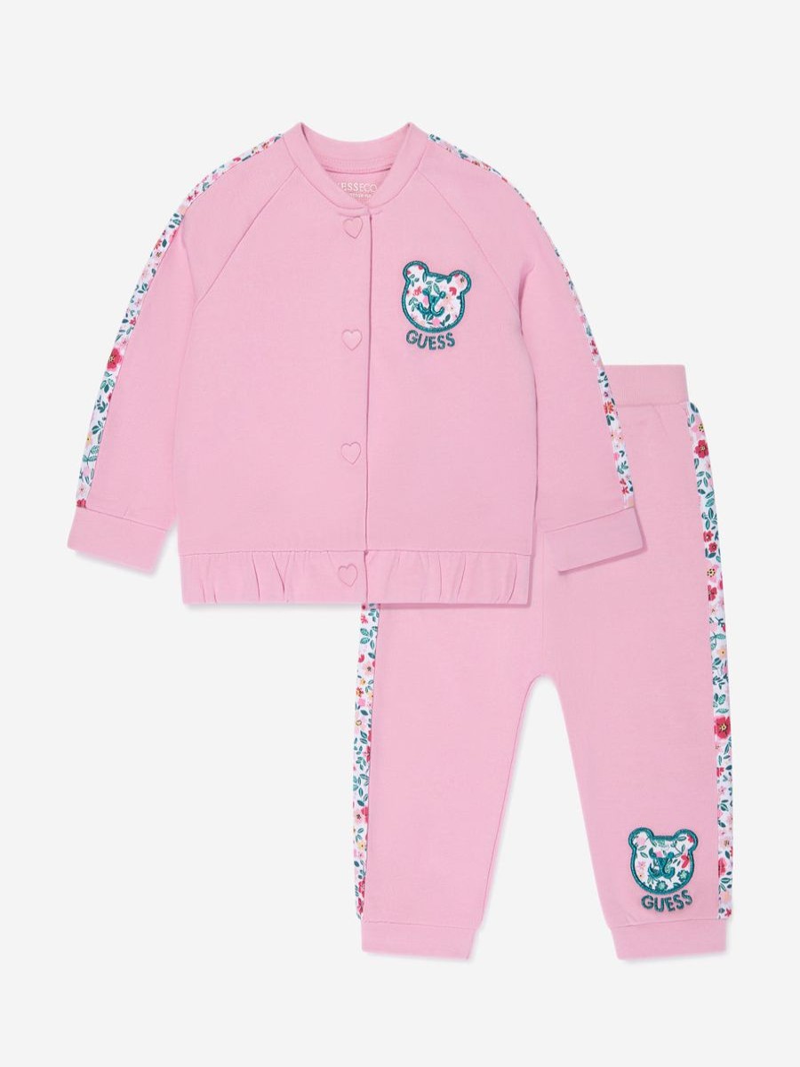 Girls Guess Tracksuits | Baby Girls Tracksuit In Pink