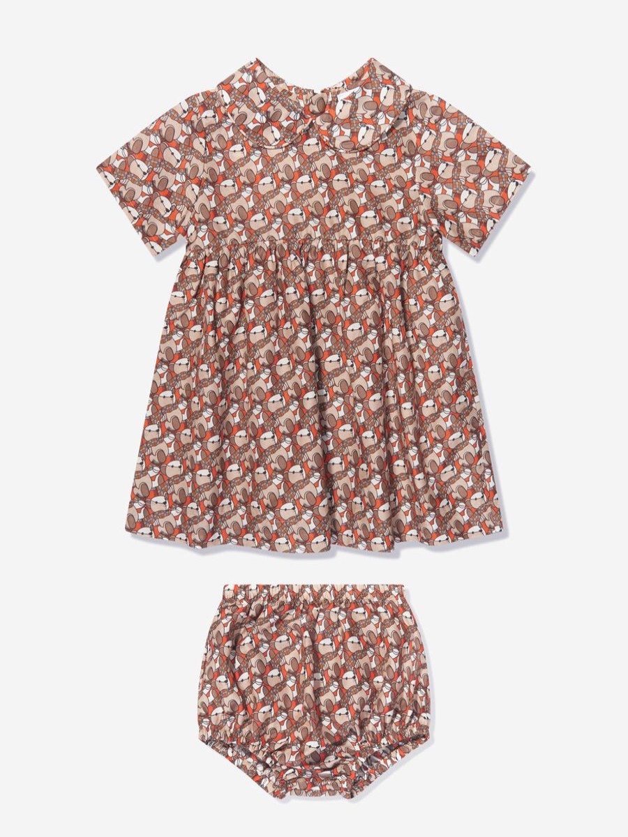 Baby Burberry Kids Dresses | Baby Girls Geraldine Dress In Beige