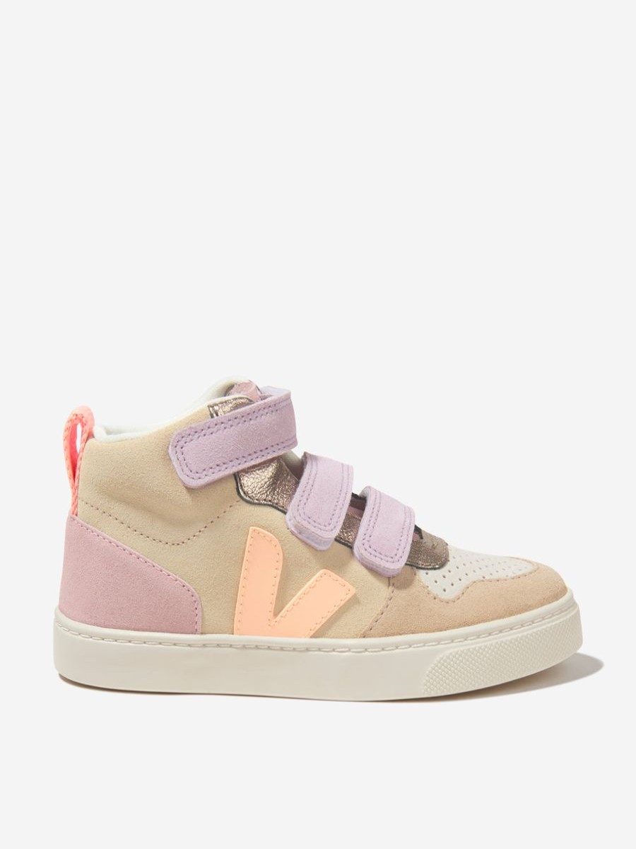 Teen Veja Footwear | Girls Suede V-10 Mid Trainers