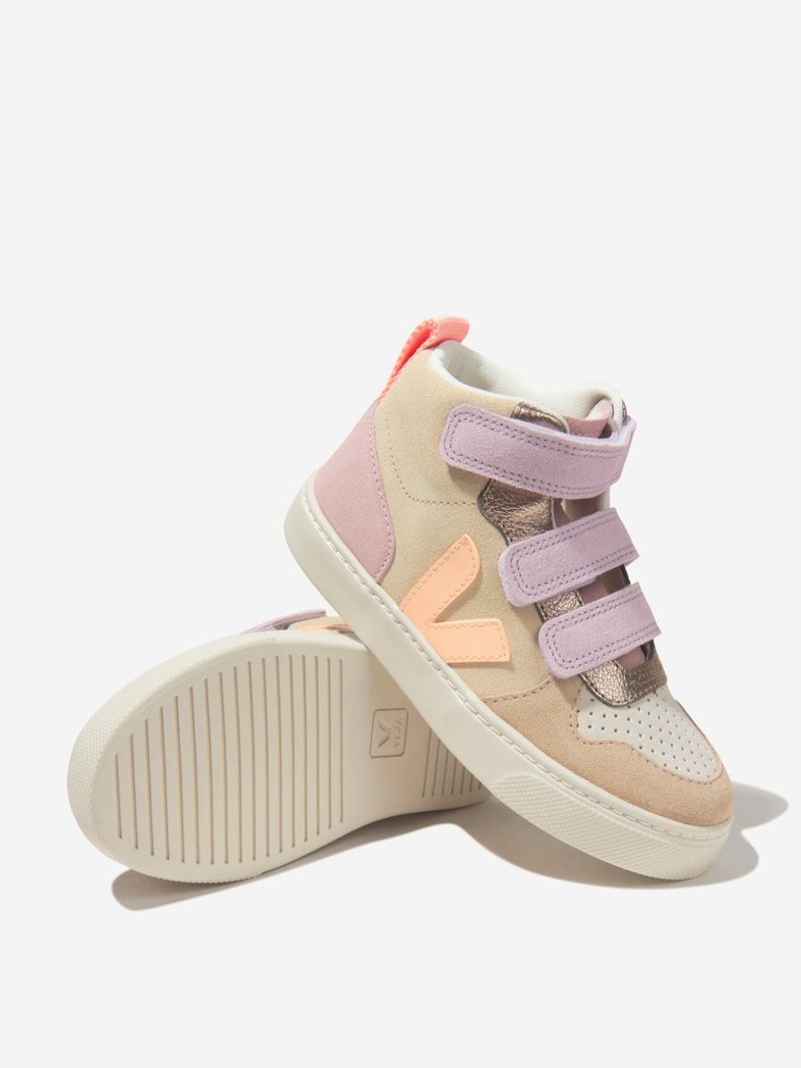 Teen Veja Footwear | Girls Suede V-10 Mid Trainers