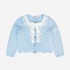 Girls Self Portrait Jumpers & Cardigans | Girls Sequin Knit Cardigan In Blue