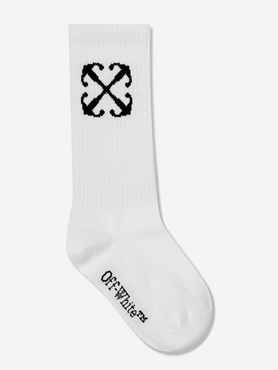 Girls Off-White Socks & Tights | Kids Arrow Socks In White