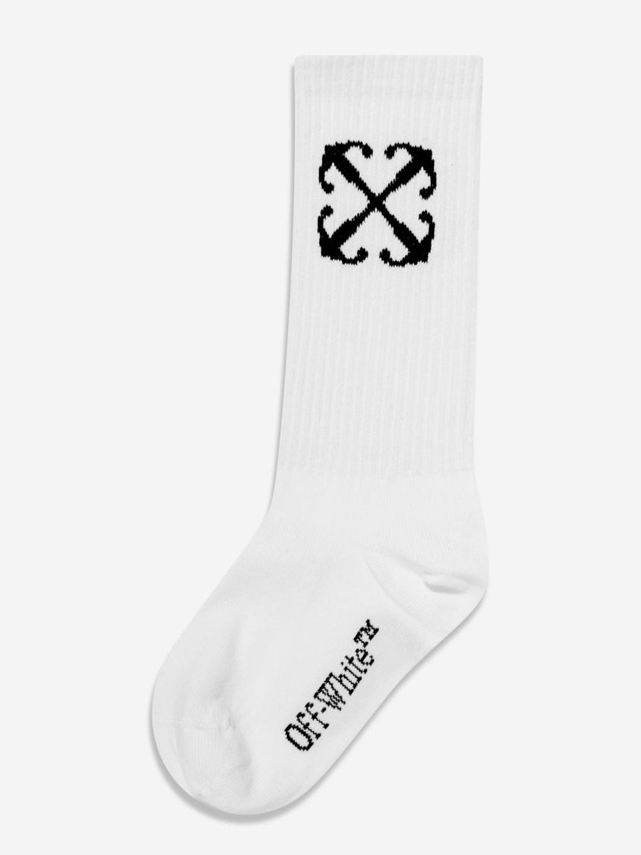 Girls Off-White Socks & Tights | Kids Arrow Socks In White