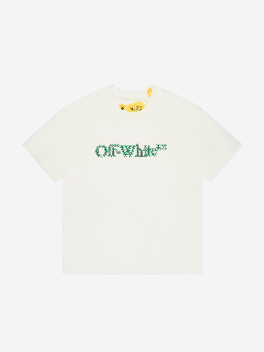 Teen Off-White Shorts | Boys Big Bookish T-Shirt In White