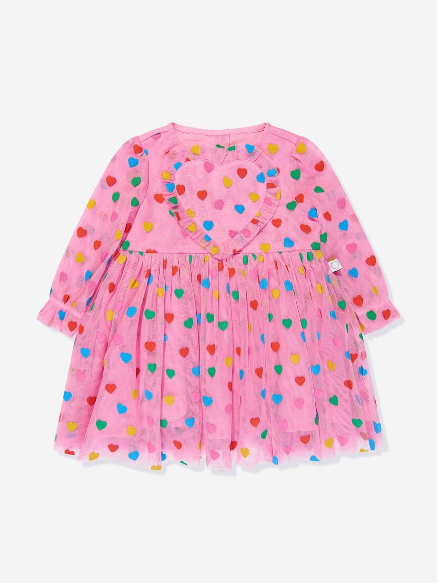 Baby Stella McCartney Kids Dresses | Baby Girls Heart Dress In Pink