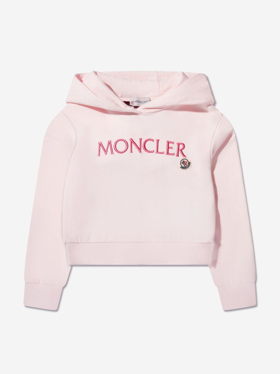 Girls Moncler Enfant Sweatshirts & Hoodies | Girls Logo Hoodie In Pink