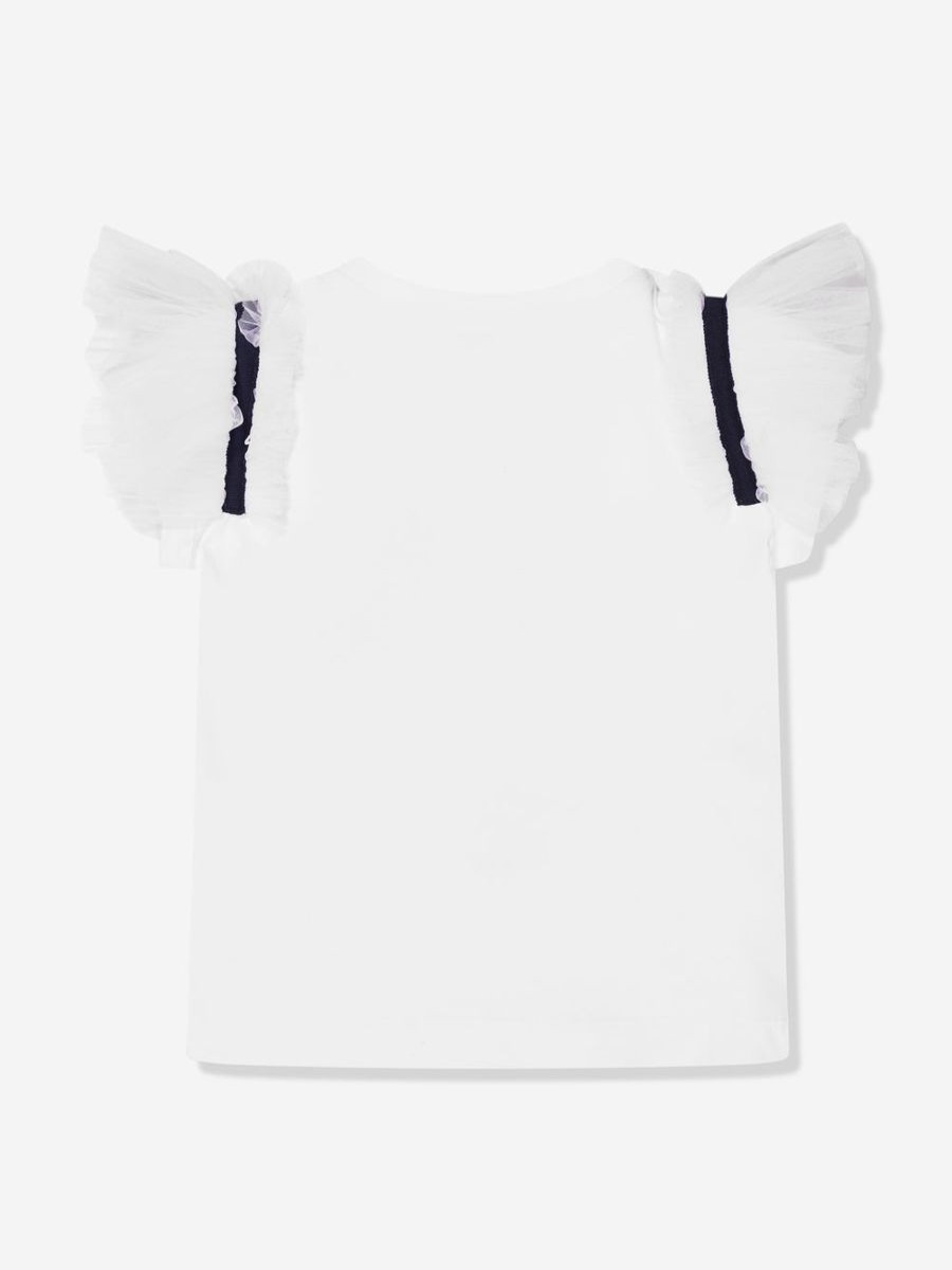 Girls Monnalisa Tops & T-Shirts | Girls Seafarer T-Shirt In White