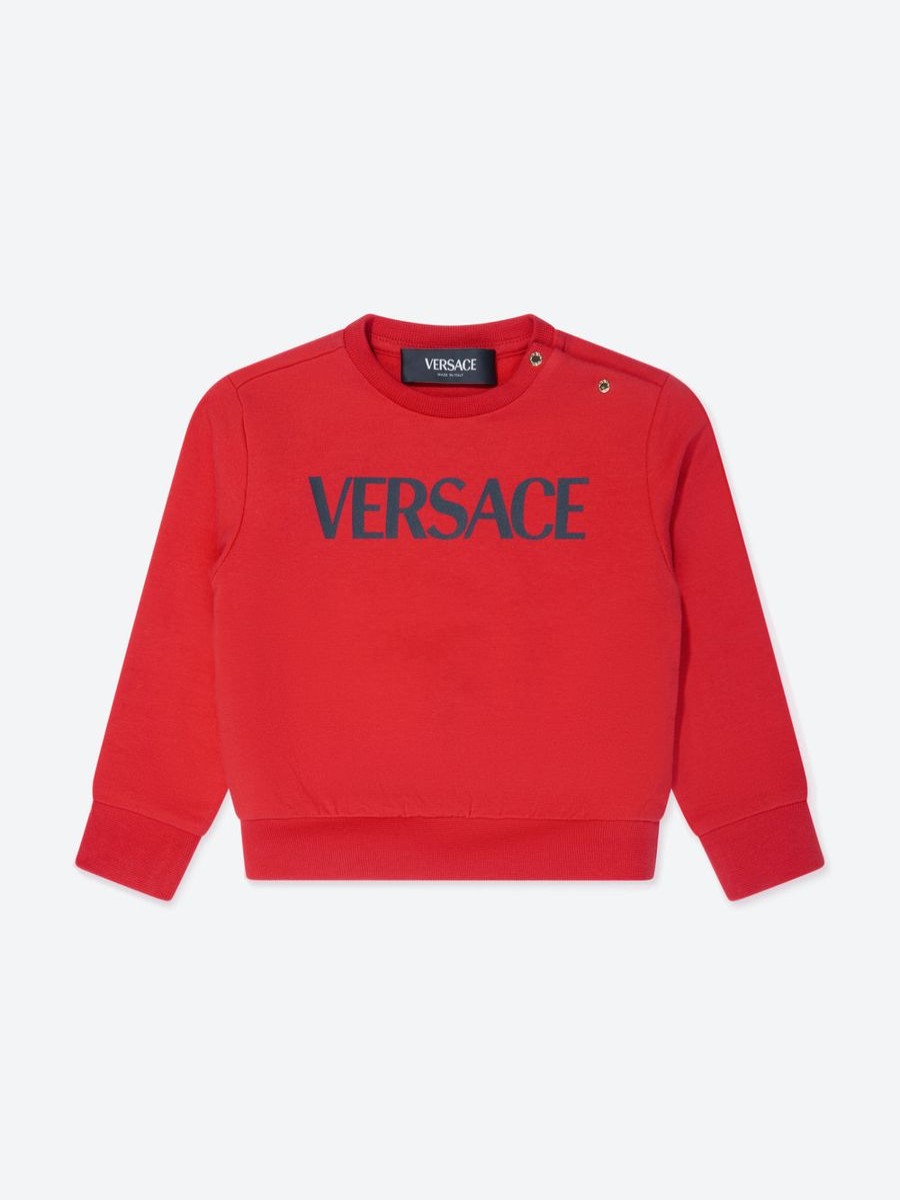 Baby Versace Sweatshirts & Hoodies | Baby Logo Print Sweatshirt In Red