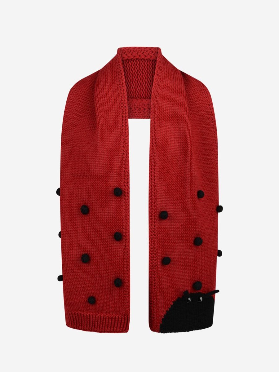 Girls Dolce & Gabbana Kids Scarves & Gloves | Girls Wool Ladybug Scarf