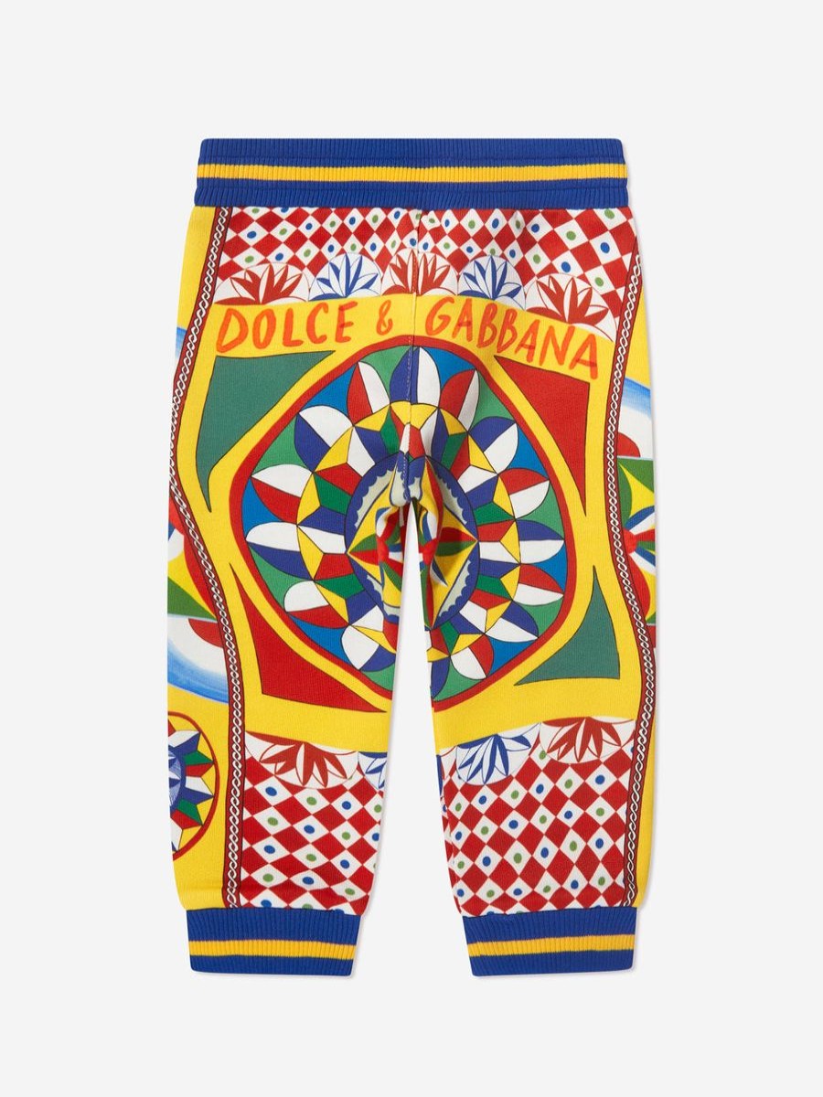 Baby Dolce & Gabbana Kids Sweatpants | Baby Boys Carretto Logo Joggers In Multicolour