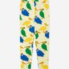 Girls Mini Rodini Leggings | Kids Pelican Leggings In Yellow