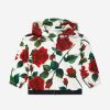 Baby Dolce & Gabbana Kids Sweatshirts & Hoodies | Baby Girls Rose Zip Up Top In White