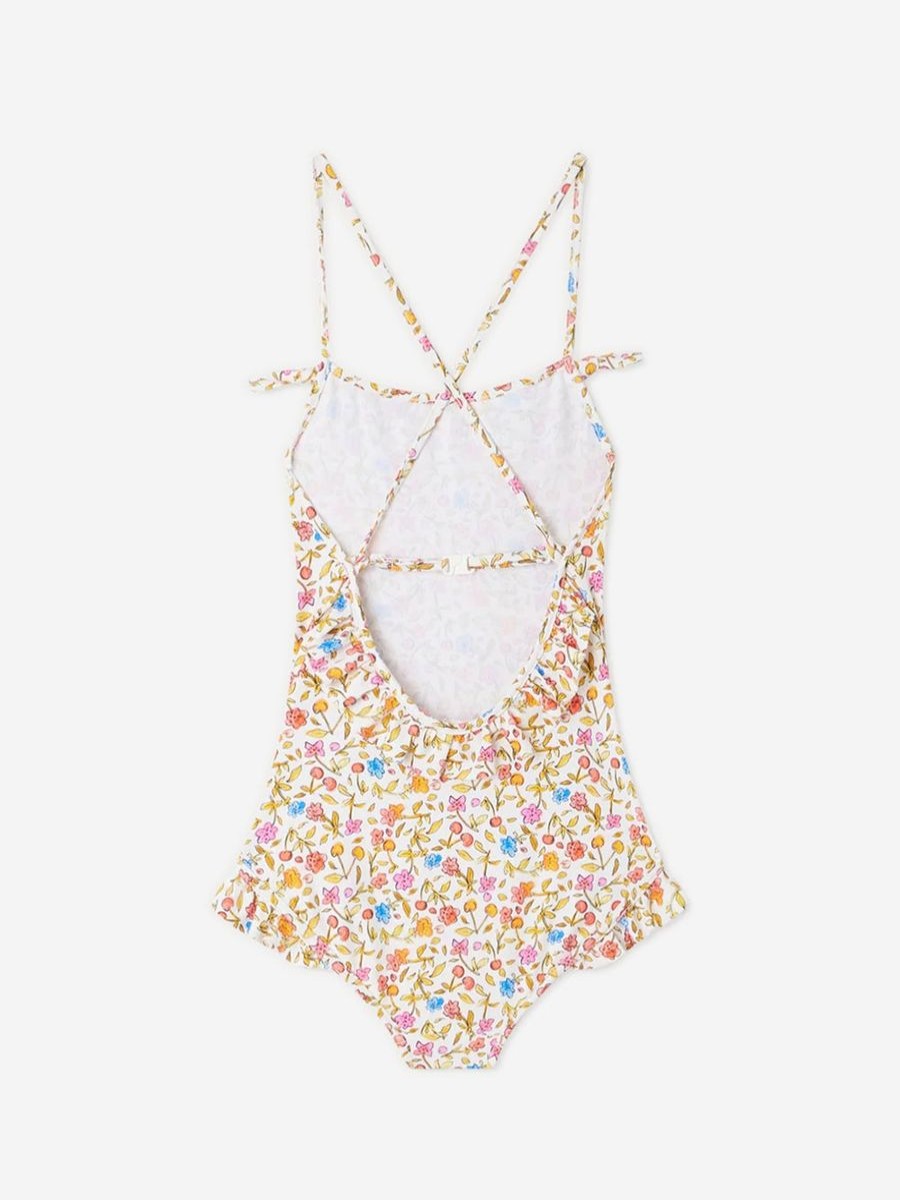 Girls Bonpoint Swimwear | Girls Abbie Floral Swimsuit In Multicolour