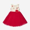 Teen iAMe Dresses | Iame - Girls A Line Tulle Dress In Red | Childsplay Clothing