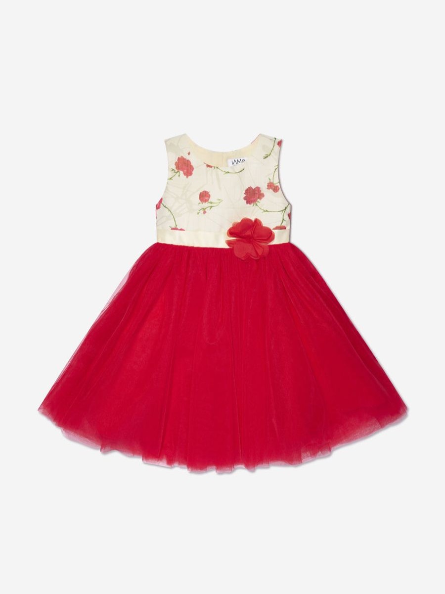 Teen iAMe Dresses | Iame - Girls A Line Tulle Dress In Red | Childsplay Clothing