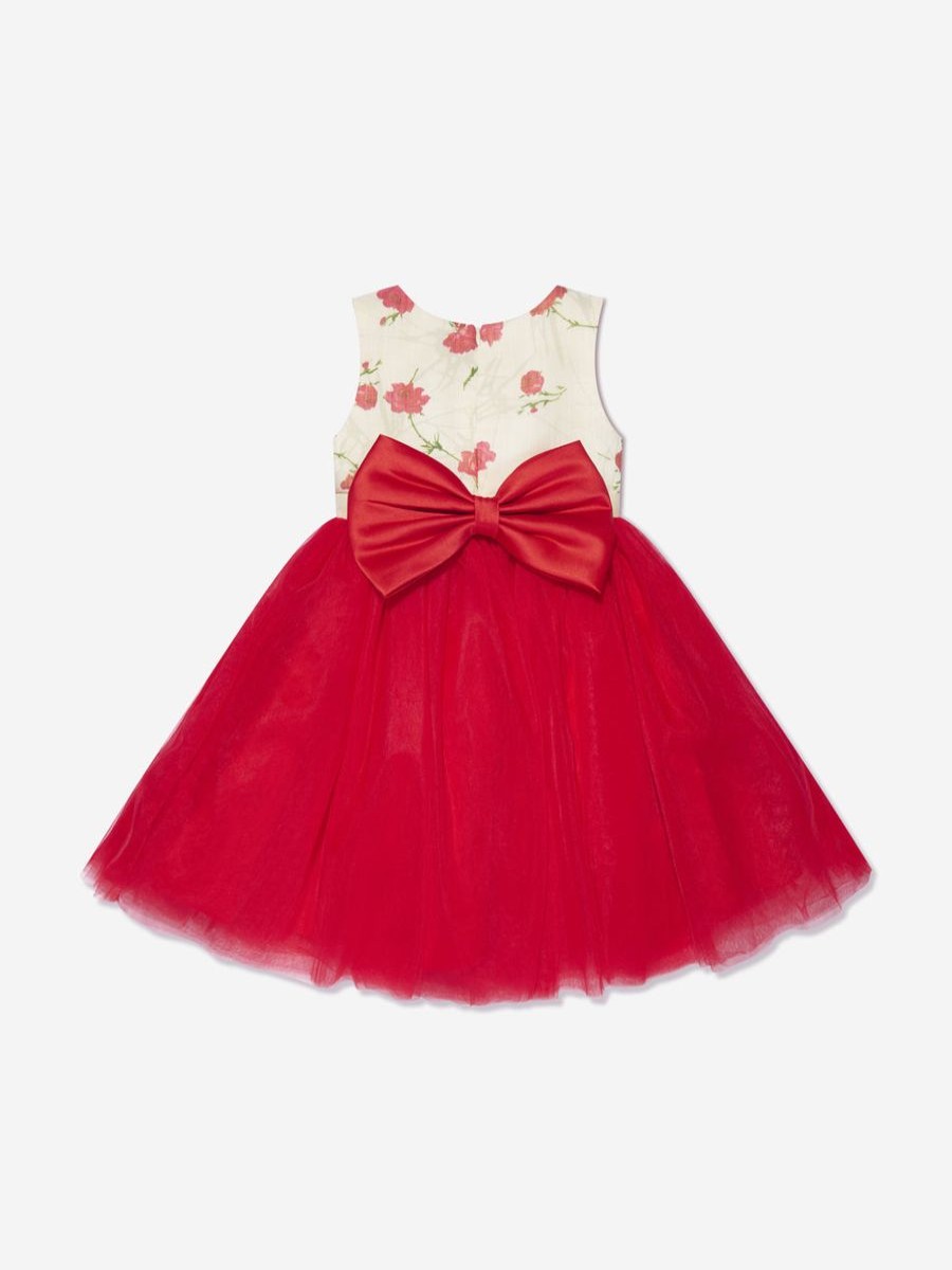 Teen iAMe Dresses | Iame - Girls A Line Tulle Dress In Red | Childsplay Clothing