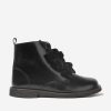 Girls Andanines Boots | Girls Ribbon Lace Up Boots In Black