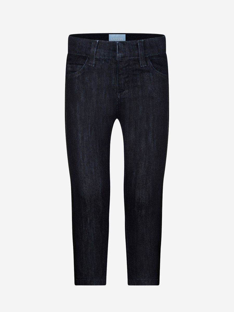 Girls Lanvin Jeans | Girls Dark Blue Denim Jeans