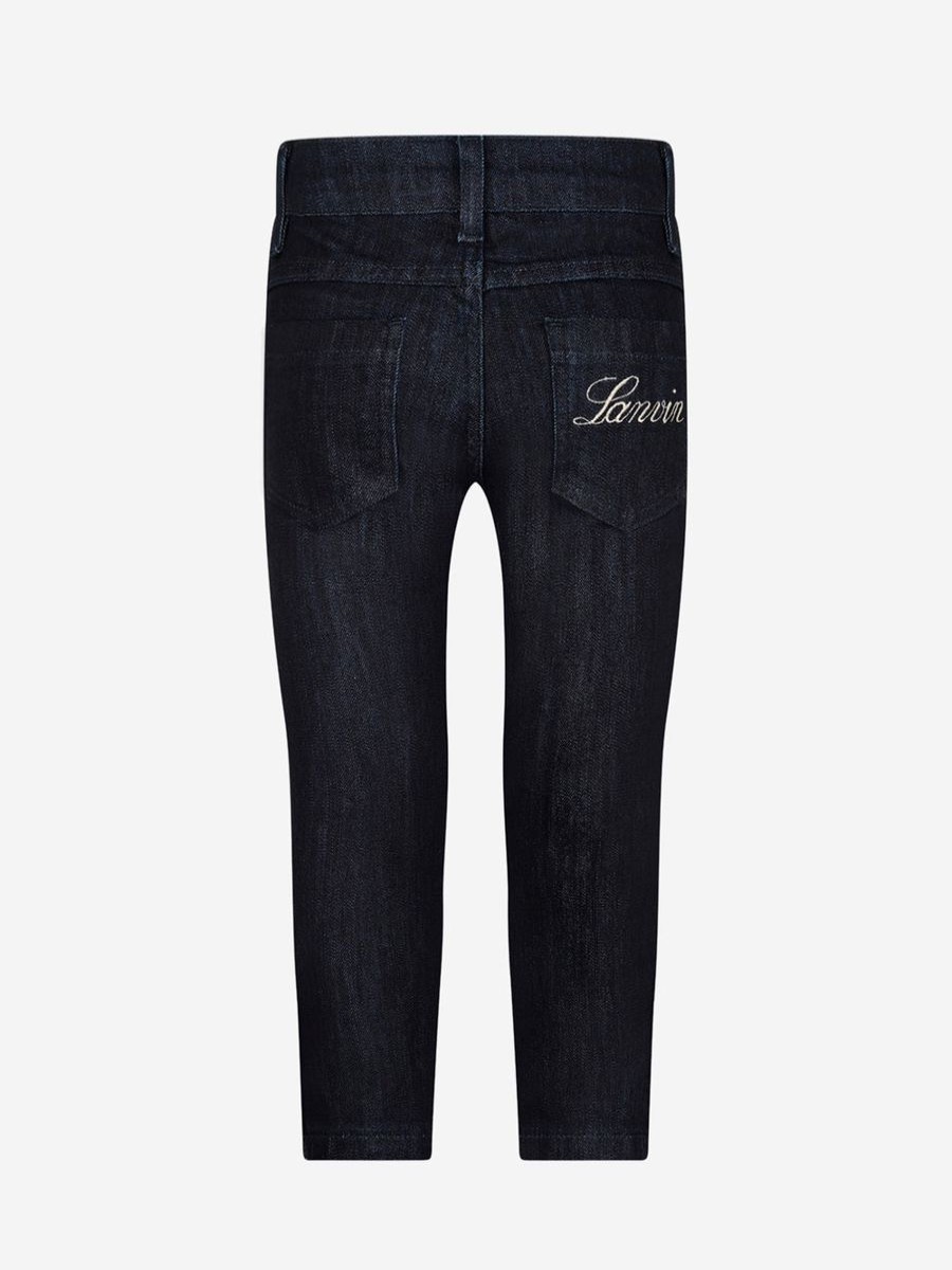 Girls Lanvin Jeans | Girls Dark Blue Denim Jeans