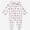 Baby Rachel Riley Babygrows & Rompers | Baby Boys Soldier Print Babygrow In Ivory