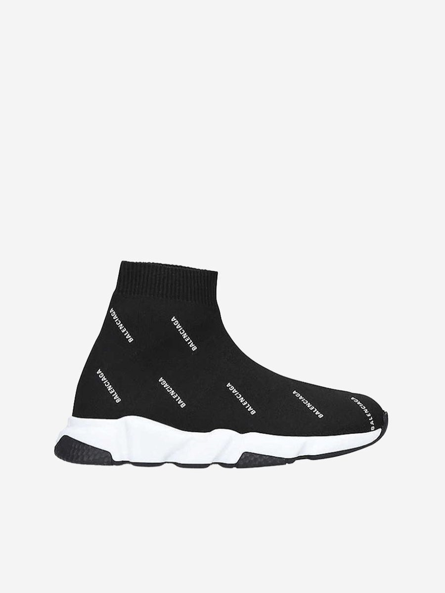 Girls Balenciaga Kids Sneakers | Balenciaga Kids - Balenciaga Logo Print Speed Trainers | Childsplay Clothing