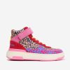 Girls MARC JACOBS Sneakers | Girls Leather Cheetah Trainers In Multicolour