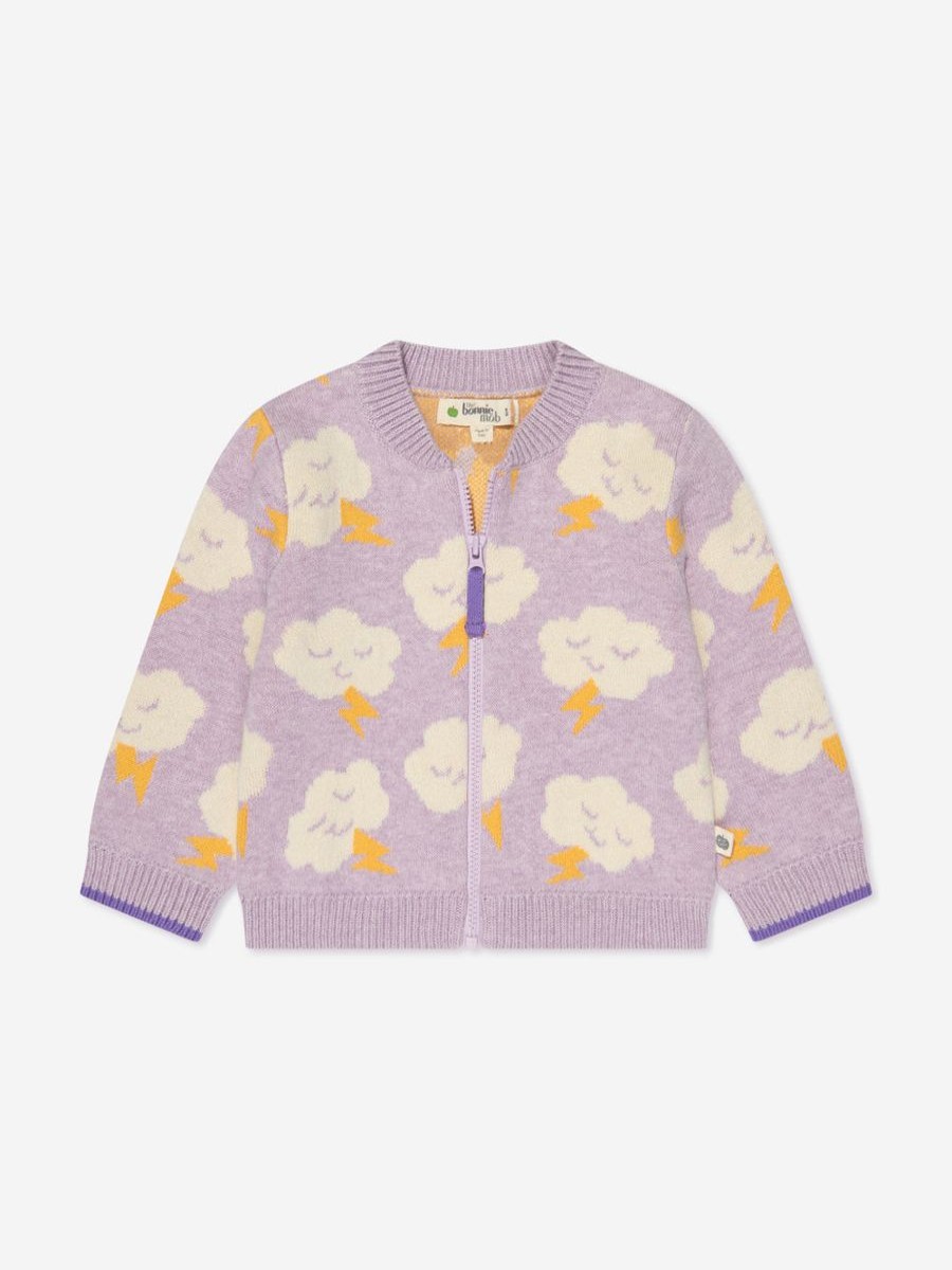 Girls The Bonnie Mob Jumpers & Cardigans | Girls Cloud Cardigan In Purple