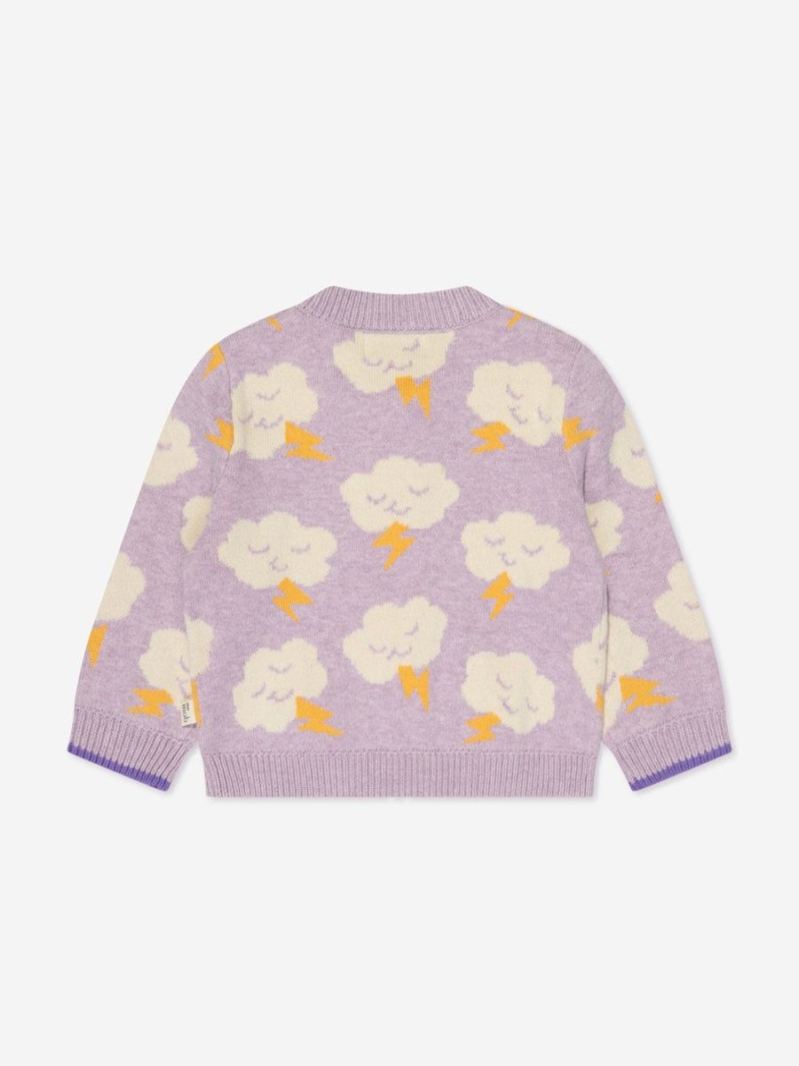 Girls The Bonnie Mob Jumpers & Cardigans | Girls Cloud Cardigan In Purple