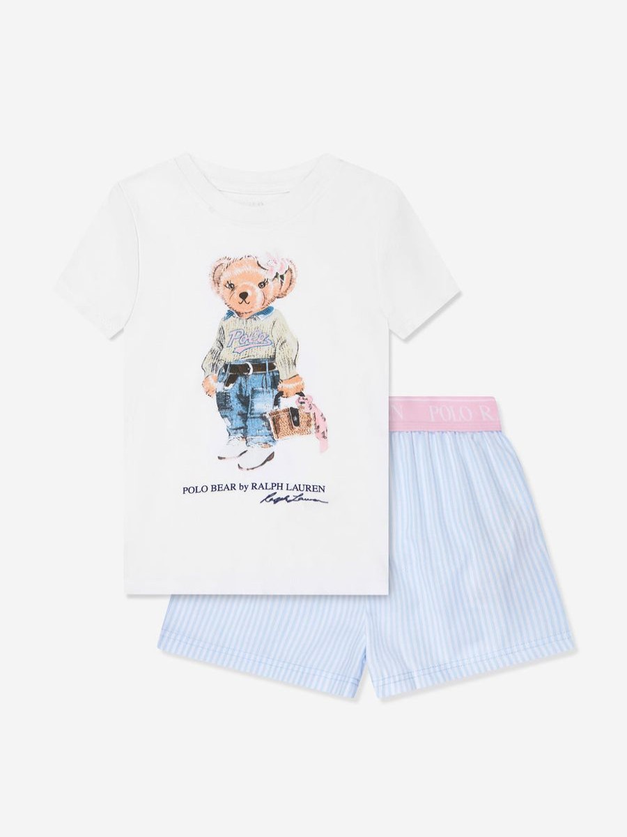 Girls Ralph Lauren Kids Nightwear & Pyjamas | Girls T-Shirt And Shorts Pyjamas Set