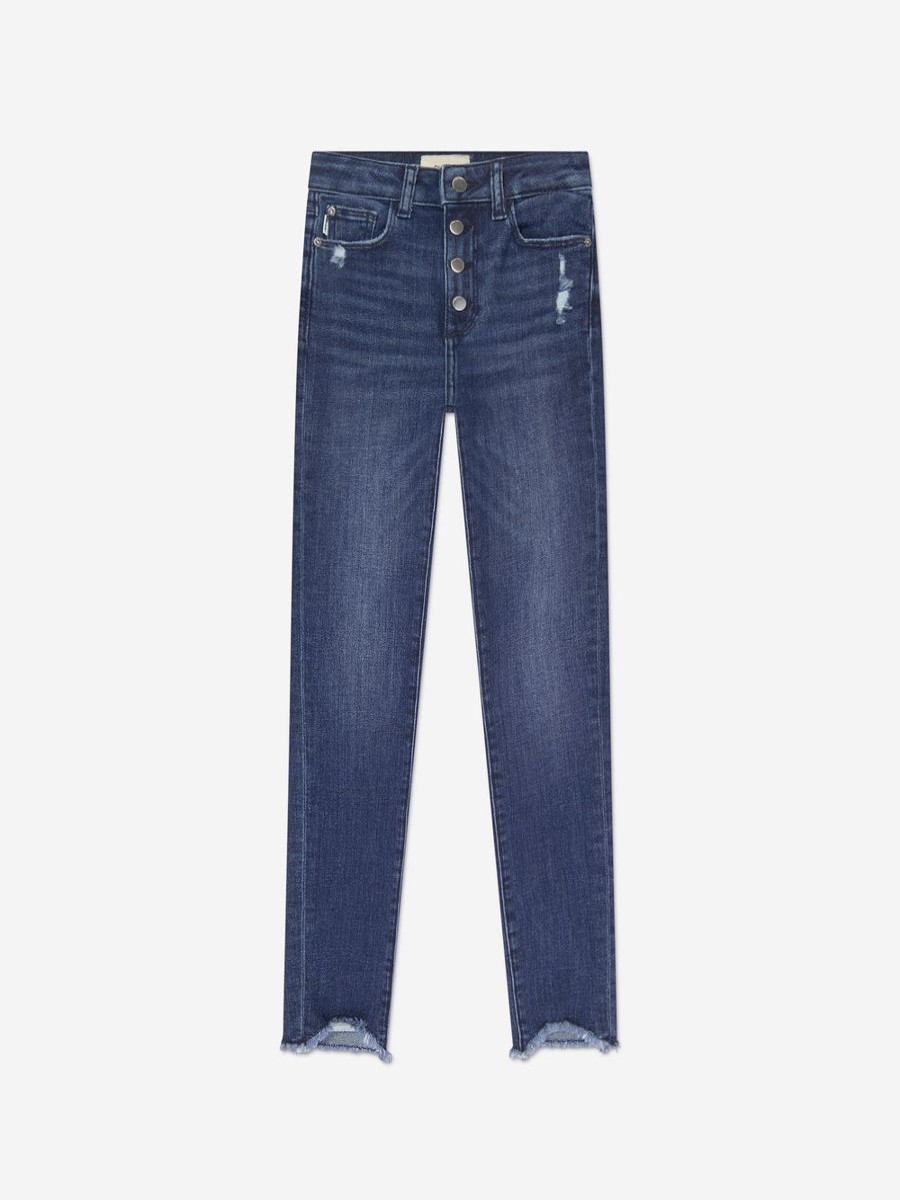 Girls DL1961 Jeans | Girls Chloe Distressed Skinny Jeans In Blue