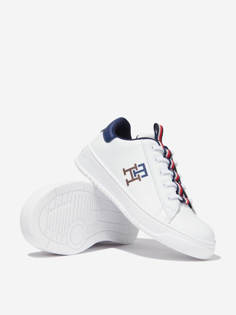 Teen Tommy Hilfiger Footwear | Tommy Hilfiger - Boys Low Cut Lace Up Trainers | Childsplay Clothing