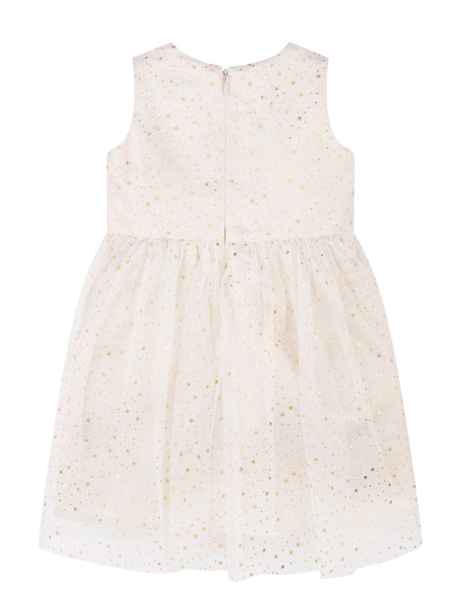 Baby Rachel Riley Dresses | Baby Girls Sparkle Star Tulle Dress In Pink