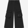 Girls Fendi Kids Trousers | Girls Baguette Pocket Trousers In Black