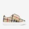 Girls Burberry Kids Sneakers | Baby James Trainers In Archive Beige Check