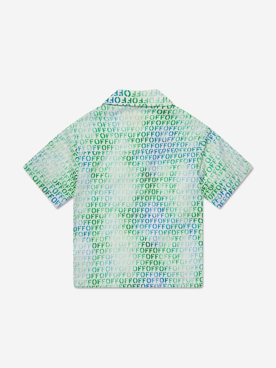 Teen Off-White Shirts | Boys Off Stamp Shirt In Multicolour