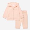 Girls Chloé Tracksuits | Baby Girls Flower Tracksuit In Pink