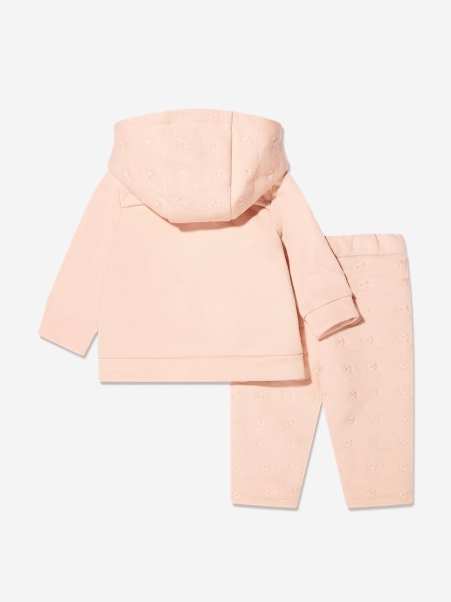 Girls Chloé Tracksuits | Baby Girls Flower Tracksuit In Pink