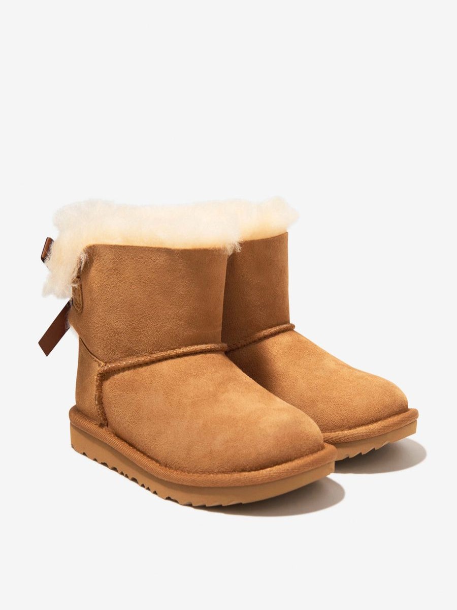 Girls UGG Boots | Ugg - Girls Suede Mini Bailey Bow Boots | Childsplay Clothing