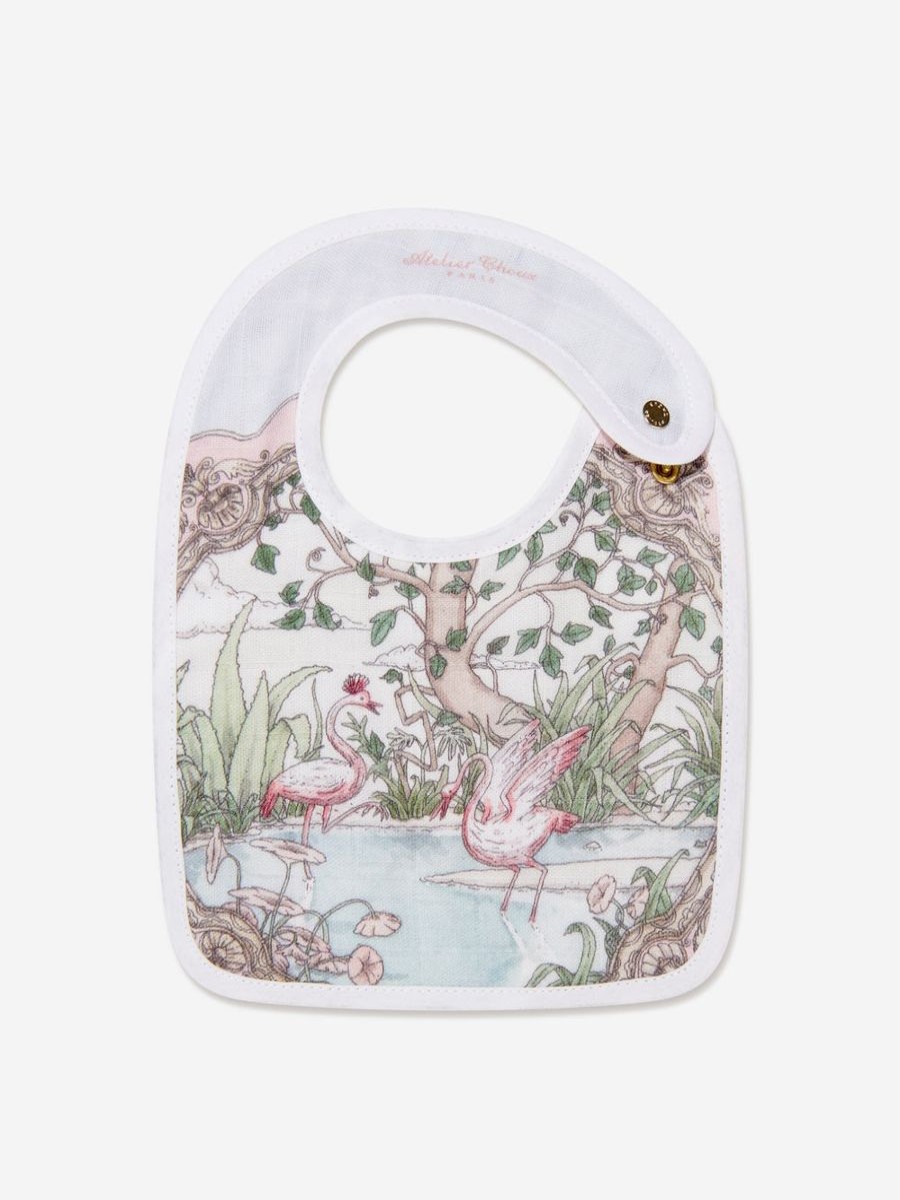 Baby Atelier Choux Bottles, Dummies & Bibs | Baby Tapestry Original Small Bib In White