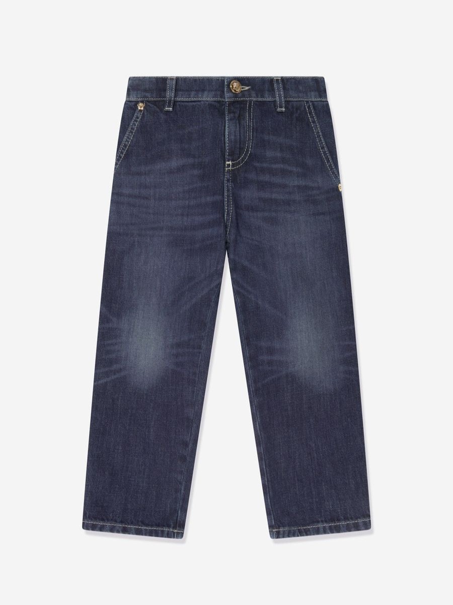 Boys Versace Jeans | Boys Slim Fit Jeans In Blue