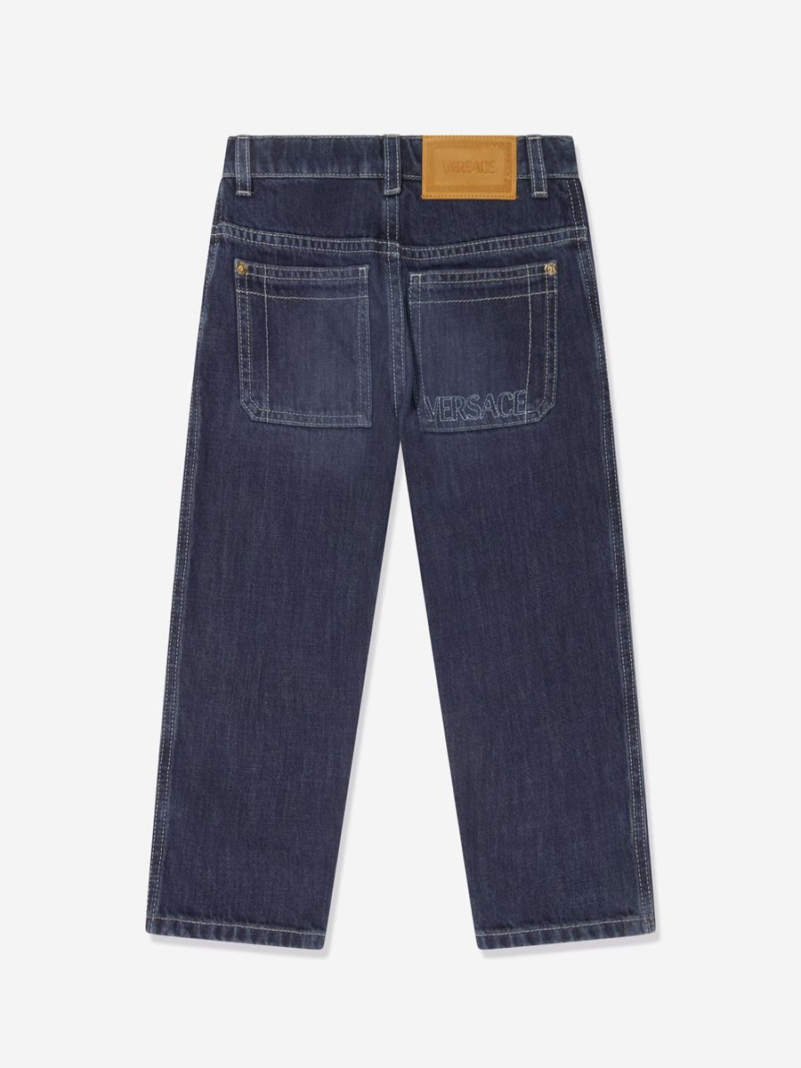 Boys Versace Jeans | Boys Slim Fit Jeans In Blue