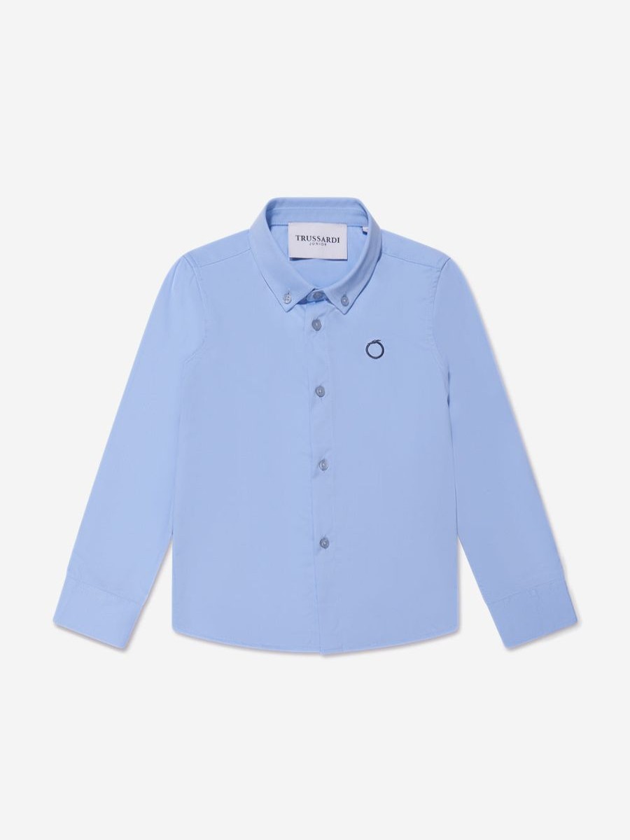 Boys Trussardi Shirts | Boys Barlog Shirt In Blue