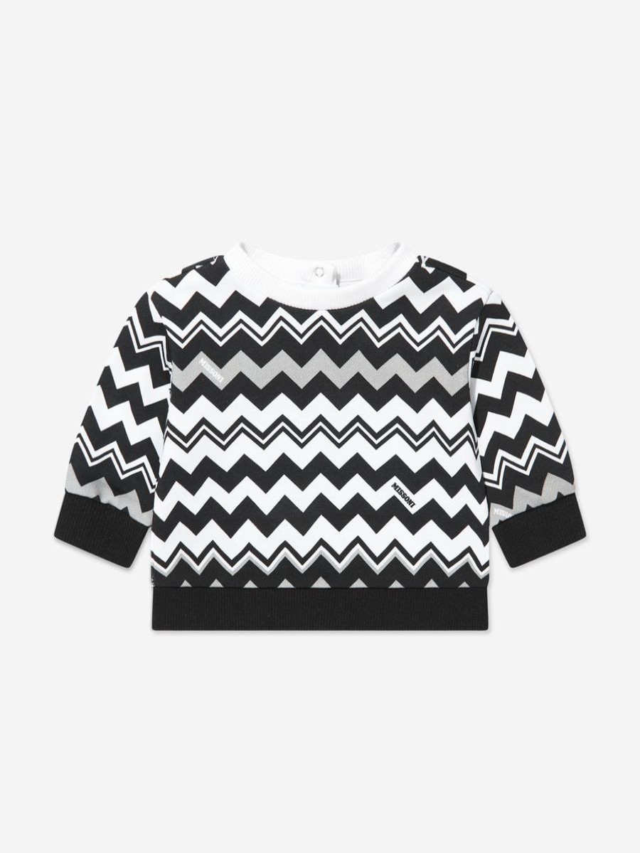 Baby Missoni Sweatshirts & Hoodies | Baby Boys Zigzag Sweatshirt In Black