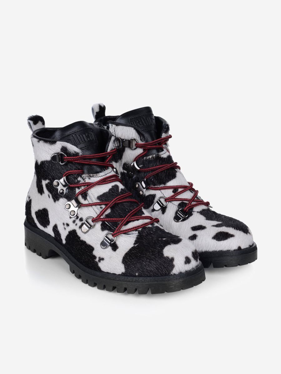 Boys Gallucci Boots | Animalier Effect Pony Hair Boots