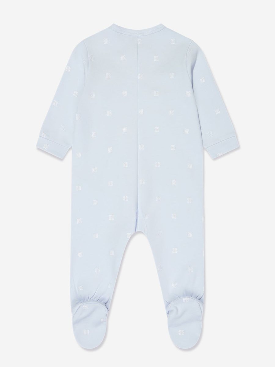 Boys Givenchy Babygrows & Rompers | Baby Boys 4G Logo Babygrow In Blue