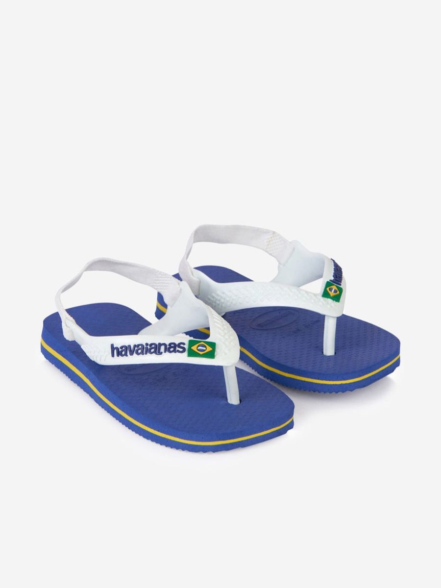 Baby Havaianas Shoes | Boys Brazil Logo Ii Flip Flops