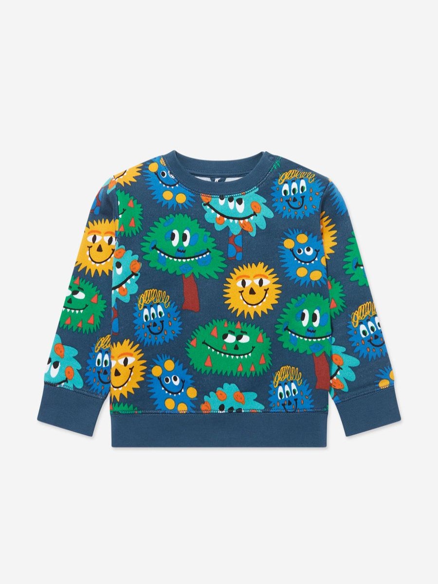 Baby Stella McCartney Kids Sweatshirts & Hoodies | Baby Boys Monster Sweatshirt In Blue