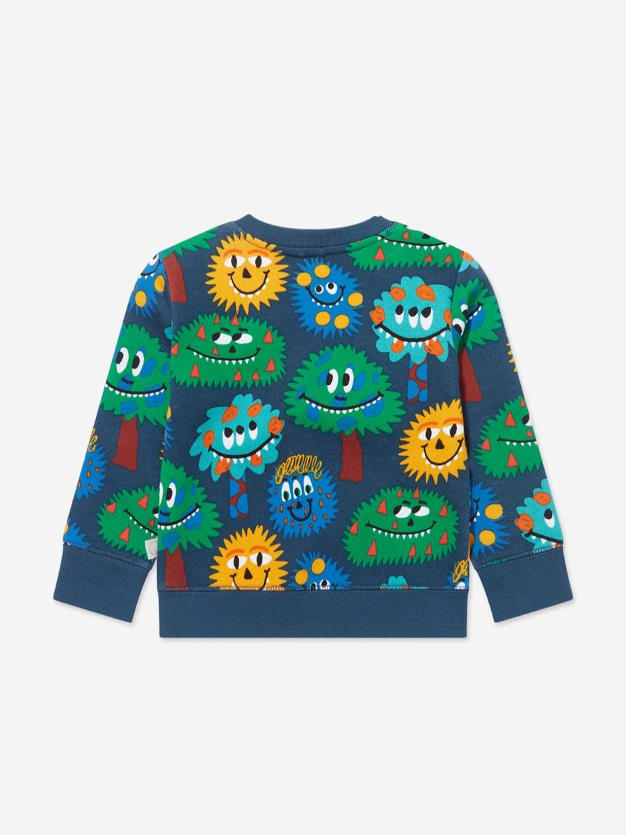 Baby Stella McCartney Kids Sweatshirts & Hoodies | Baby Boys Monster Sweatshirt In Blue