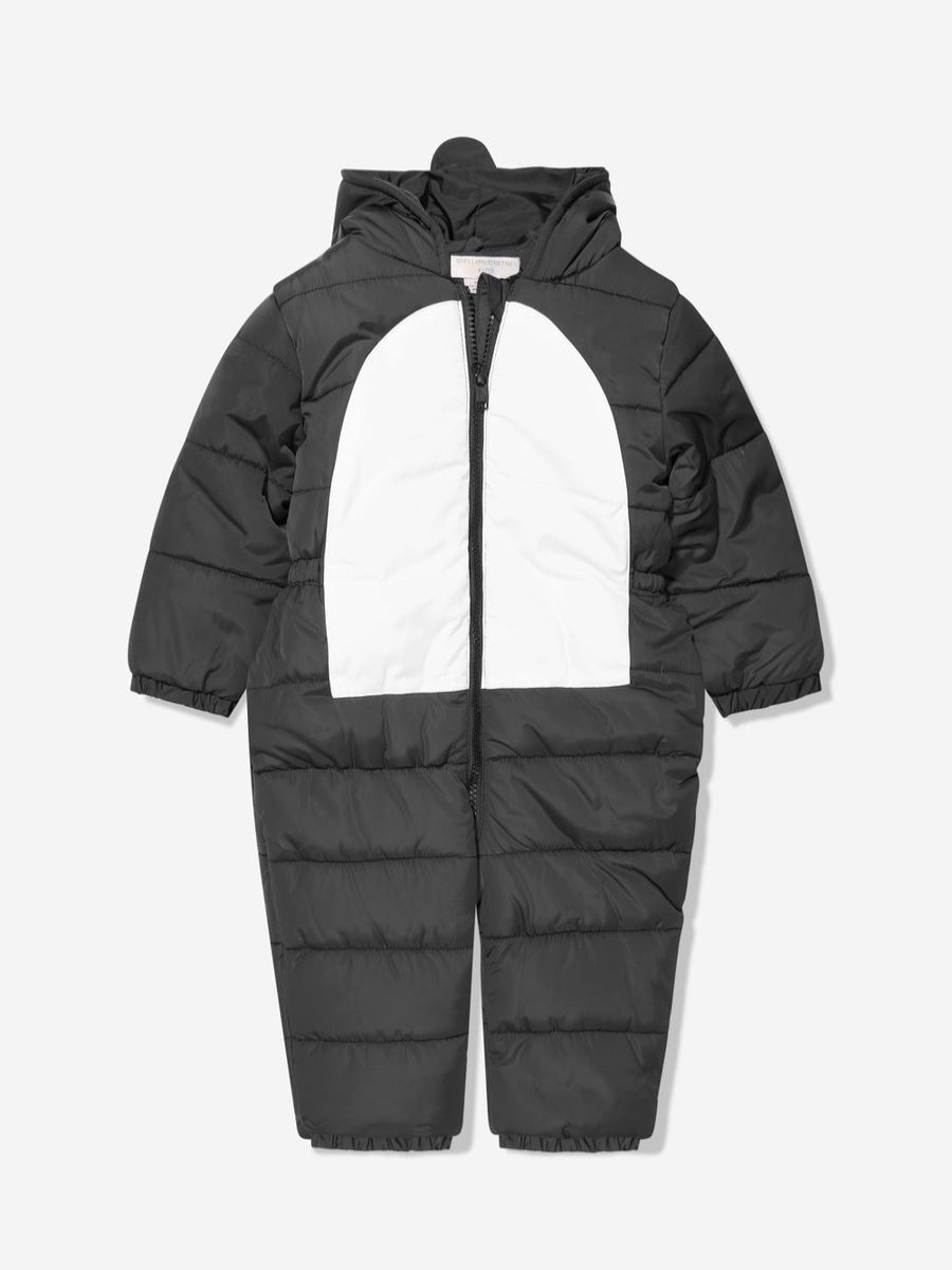 Boys Stella McCartney Kids Coats & Jackets | Baby Penguin Snowsuit In Black